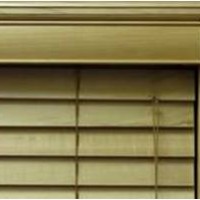 2 Inch Bead Valance on 2 Inch Horizontal Wood Blind