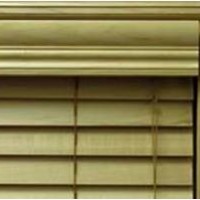 3.25 royal crown valance on 2 inch horizontal wood blind