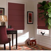 1-Value Roman Shades-burgundy